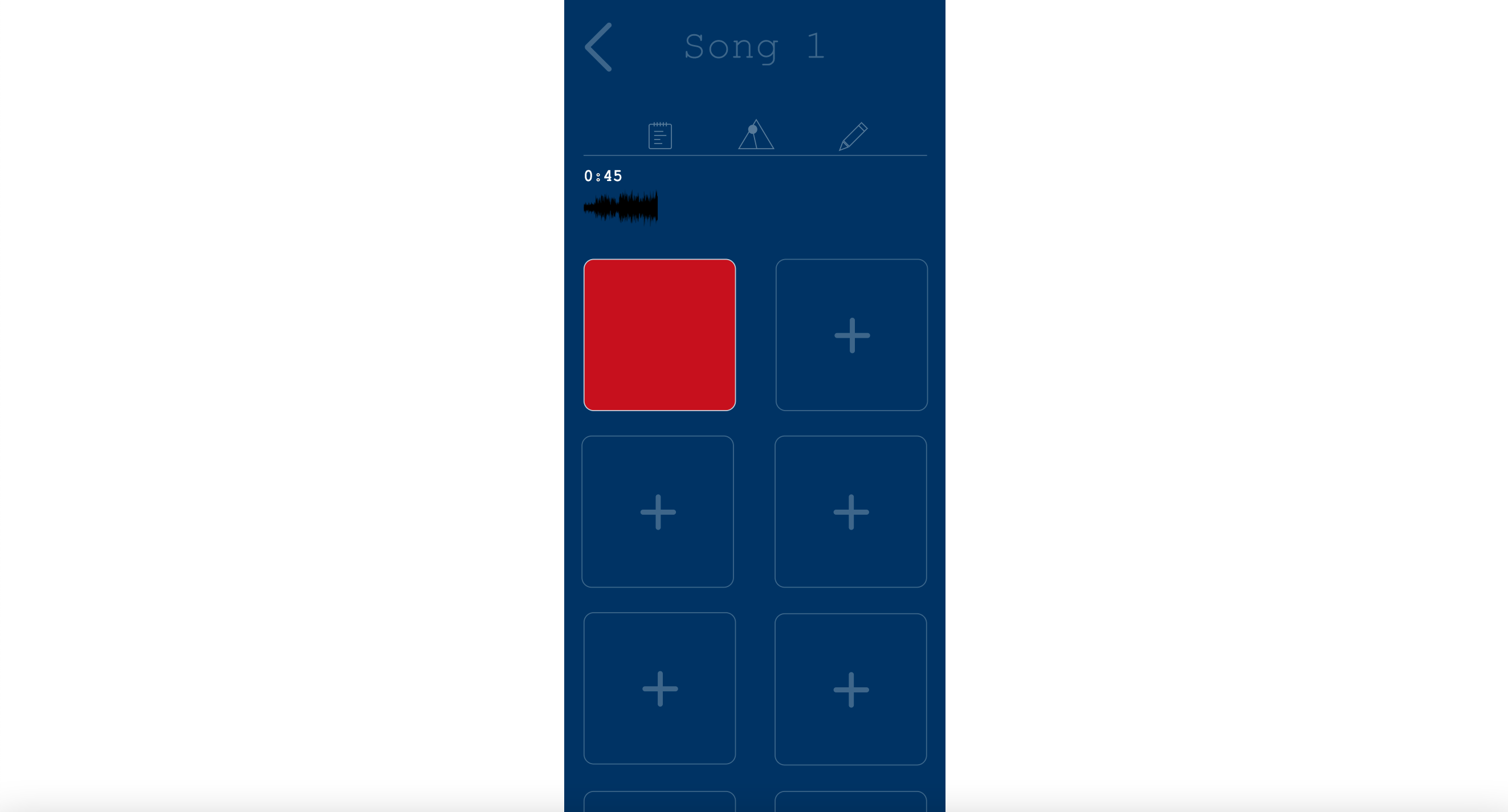 Song Sketch Recording Interface